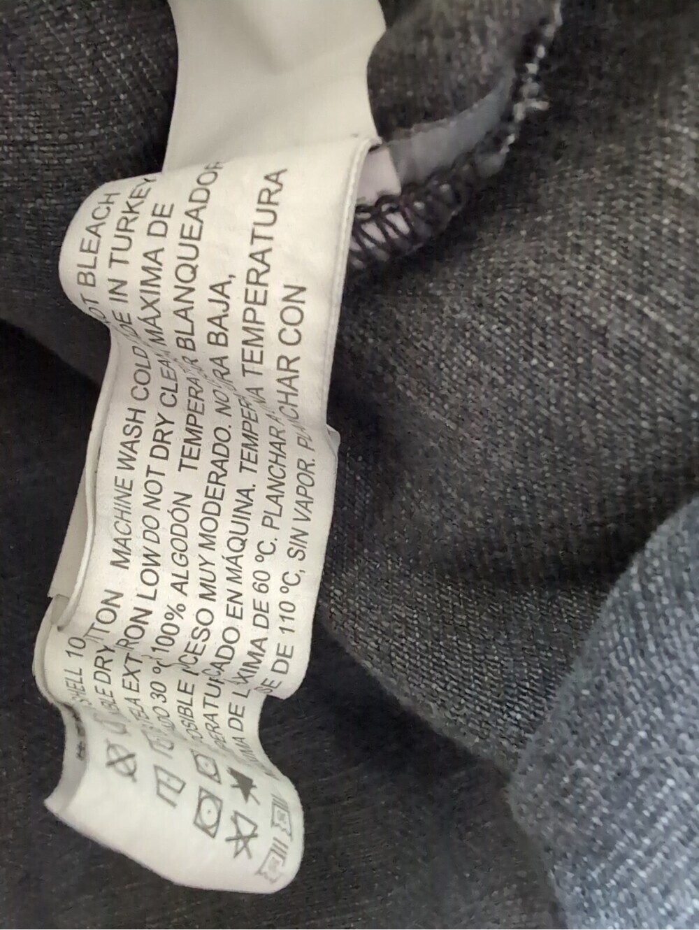 Forever 21 Faded Black Denim Jean Jacket Y2K Preppy Gorpcore Grunge Woman's S(C) - Picture 5 of 5